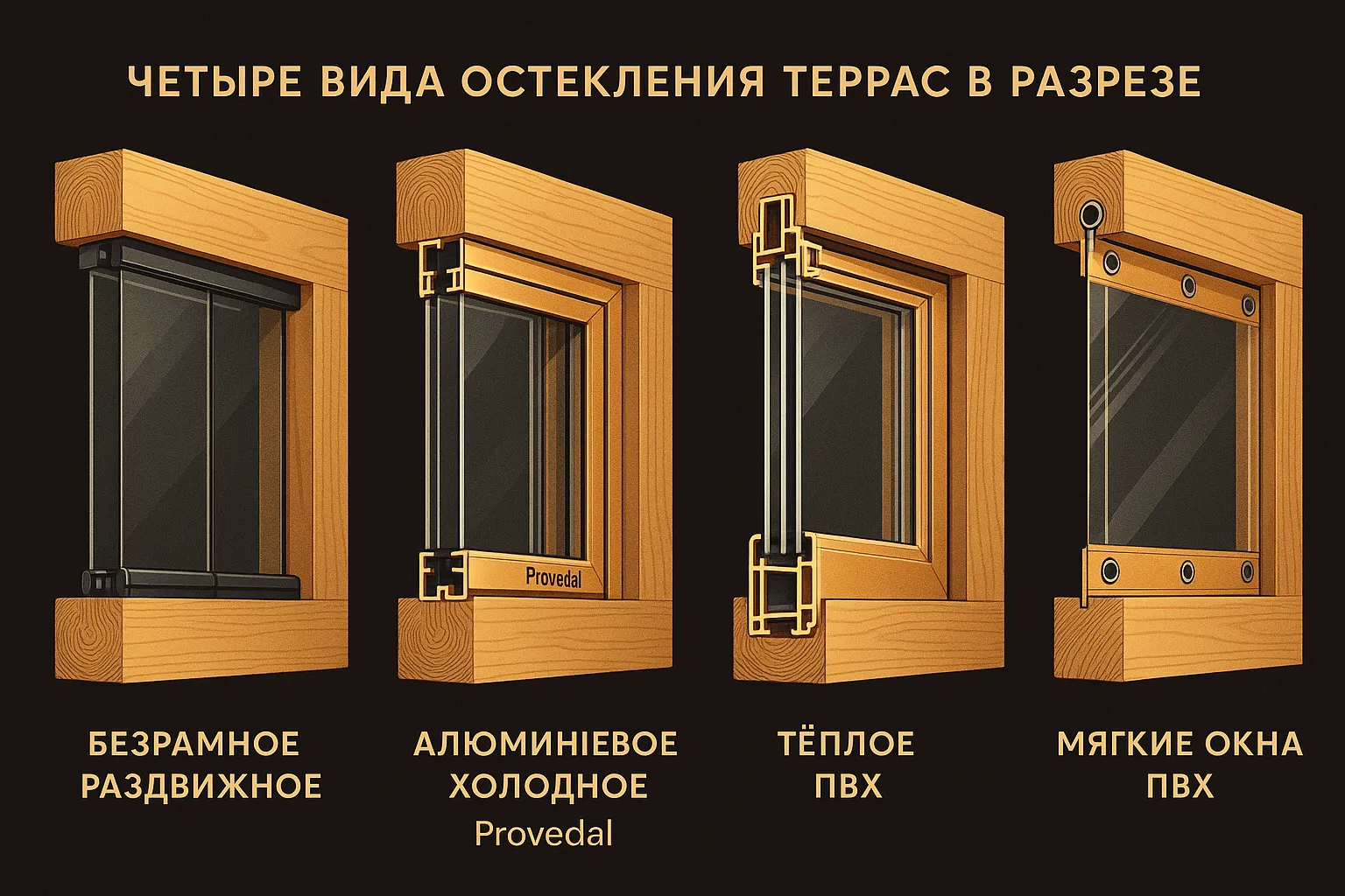 Виды остекления террасы в СПб — сравнение систем и технологий