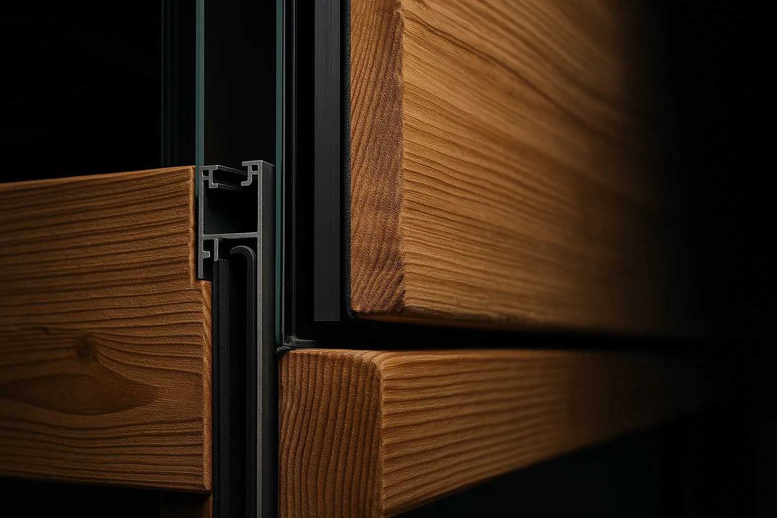 Монтаж остекления на террасу — узел сопряжения профиля с балкой